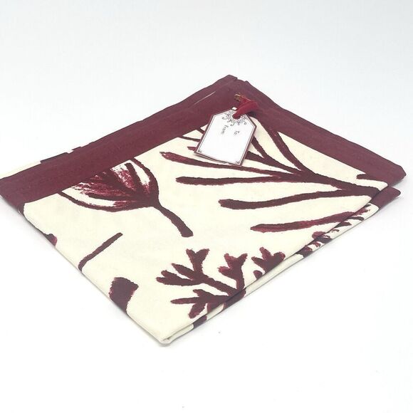 NWT Sur La Table Holiday Christmas Reindeer Kitchen Dish Tea Towel 20x28” Red - Picture 1 of 3